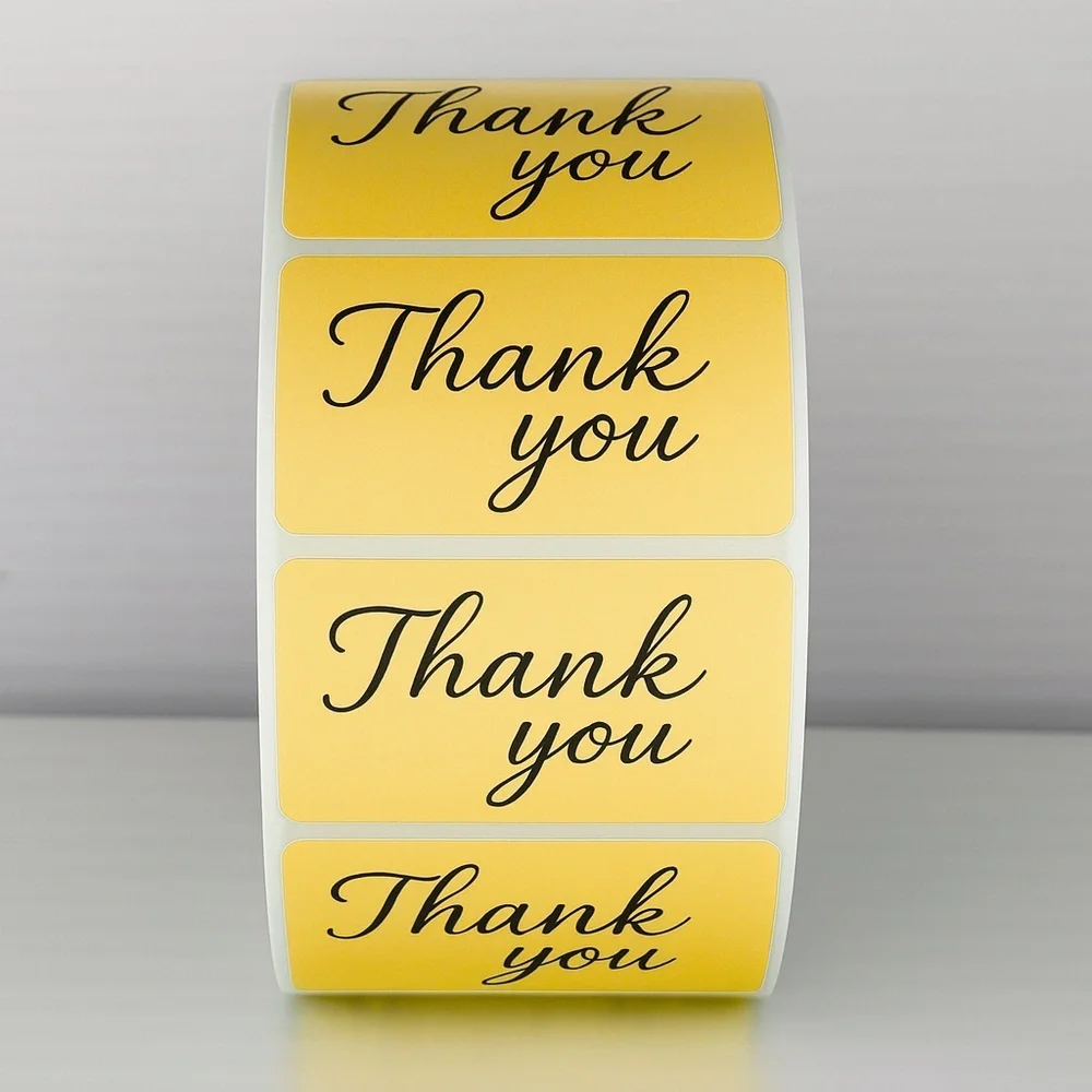 Cute Thank You Labels –Perfect for Packaging & Small Business Orders